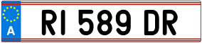 Trailer License Plate